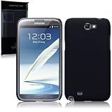 SAMSUNG GALAXY NOTE 2 GUMMIERTES HARDSKIN H�LLE TASCHE IN SCHWARZ, TERRAPIN RETAIL VERPACKUNGvon "TERRAPIN"