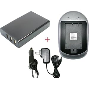 【クリックで詳細表示】☆ 充電器 セット ☆ 【 RICOH リコ- 】 DB - 43 互換 バッテリ- ＋ 充電器 ( AC 電源 タイプ 色：シルバ- ) [エレクトロニクス]