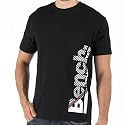 Bench Mens Vertical Lines T-Shirt Black
