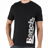 Bench Mens Vertical Lines T-Shirt Black
