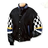 Wool and Leather Varsity Racing Jacket