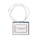C-Line Hanging Style Name Badges with Elastic Cord, 4 x 3 Inches, Clear, 50 per Box (96043)