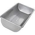 USA Pans 12 x 5 1/2 x 2 1/4-Inch Hearth Bread Pan Aluminized Steel with Americoat