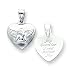 14k White Gold Reversible Guardian Angel Pendant