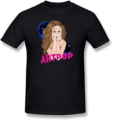 LongRVEA Men's Artpop Lady Gaga Tee-shirts XX-Large Black