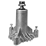 New Replacement for 130794 Spindle, or Mandrel, Craftsman, Poulan, Husqvarn, More.... with pre-tapped mounting holes, includes mounting bolts.