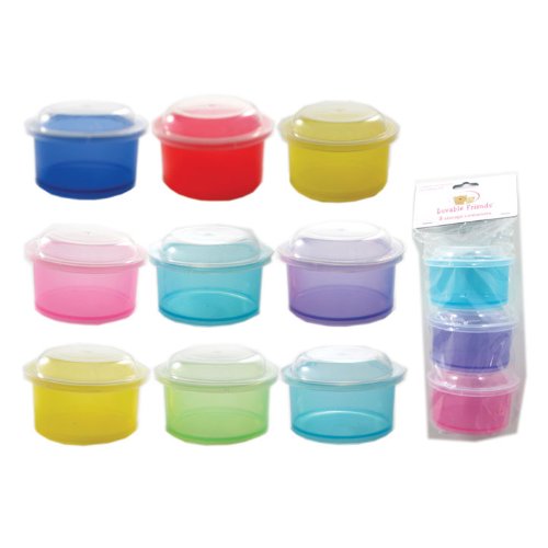 3 Storage Containers And Lids, Green.