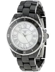 Swiss Legend Womens 20050-BKWSR Karamica Collection Black Ceramic Watch