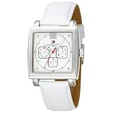 Women White Watch, Tommy Hilfiger Womens White Leather Strap Watch