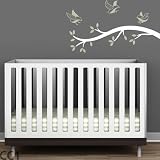Polka Dot Birds Branch Wall Decal Color: White / L.Green