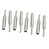 uxcell　こて先チップ　金属素材　シルバートーン　4mmのベベル幅　900M-T-3C　5枚入り