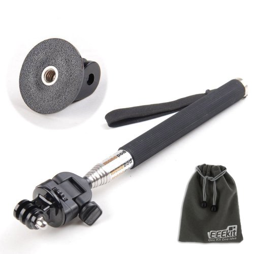 EEEKit for GoPro Hero 1/2/3 Accessory Bundle, Extendable Handheld Monopod for Compact Camera w/ iPhone + GoPro Tripod Mount