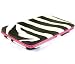 Zebra Print Flat Opera Wallet in Choice of Trim Colors Image