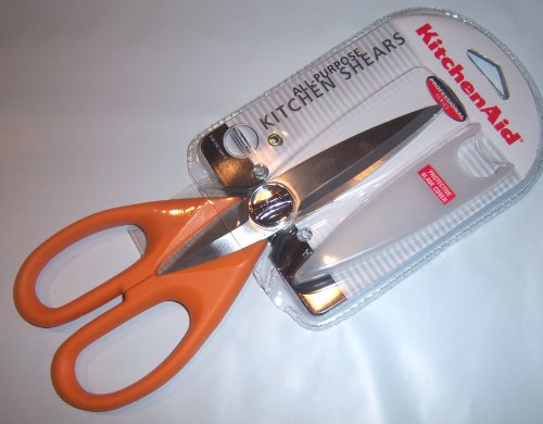 KitchenAid Tangerine Silicone Handle Kitchen Shears