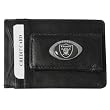 Oakland Raiders Mens NFL Genuine Leather Money Clip