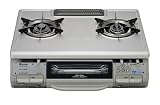 リンナイ　ガスコンロ・ガステーブル（フッ素天板） KGE-T630MVSD 水無し両面焼 グルメ7搭載 [ガス種：都市ガス（12A）　ハイカロリーバーナー：左]