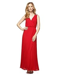 Polyester Pleated Jeweled Goddess  Dress