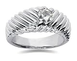 0.50 CTW Men's Diamond Ring in Platinum