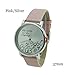 Vavna Fashion Geneva Platinum Who Cares Im Late Anyways Leather Watch Pink / Silver