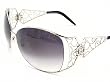 New Roberto Cavalli Targelie 372S 372-S Silver C91 Swarovski Sunglasses&nbsp;66-13-110