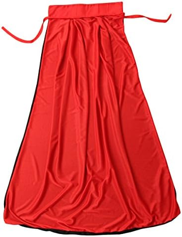 Halloween Cosplay Costumes Double-sided Stand-up Collar Sorcerer Vampires Knitted fabrics Adult Cloak - Black + Red