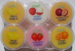 Cocon - Nata De Coco Pudding Sampler Value Pack (Mango, Lychee, Orange, Strawberry, Passion Friuit) - 2 X 6 Cups (3.1 Lb)