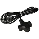 Accu Cable EC163-3FER10 Black 16 Gauge 3 Plug 10 Ft Extension Cable