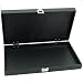 Black Display Box Showcase Travel Storage Unit Tray