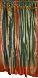 Beautiful Silk Sari Drapes-2 Feldgrau Panels Drapes India Decor