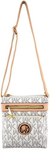 Wendy Keen Fashion Women Messenger Bag Ladies &amp; Girls Cross Body Travel Shoulder Purse Satchel White