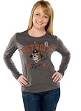 Detroit Tigers Grey Women's Rookie Sensation Long Sleeve T-Shirt