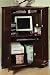 Office Products : Corner Computer Armoire 57"hx47.5"w Dark Cherry