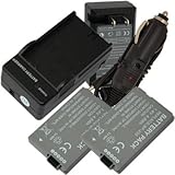 2 Battery+Charger for Canon BP-208 DC100 DC210 DC230