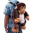 Plush Monkey Backpack 16" H