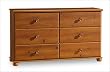 Sand Castle Double Dresser in Sunny Pine Finish By South Shore Furniture