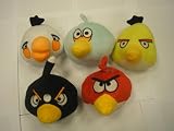 Lot of 5 Angry Birds,xmas Gift Game Toy 5.5″ Dolls 5 Colors