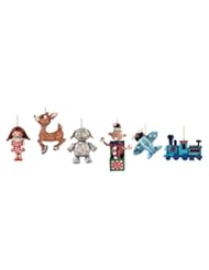Home: Rudolph the Red Nosed Reindeer Misfit Toys Hanging Ornaments, Set of 6 - Enesco