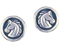 Solid Sterling Silver Horse Head Earrings