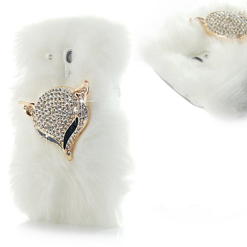 EVTECH(TM) 3D Handmade Rhinestong Warm Flush Series Crystal Diamond Rhinstone Design Bling Case Clear Cover for Samsung Galaxy S III Mini / S3 Mini i8190 (100% Handcrafted)