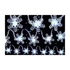 Premier Chasing Led Snowflake Lights - White, 70