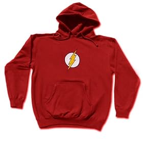 Officially Licensed DC Comics Flash Logo Hooded Sweatshirt