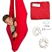 DreamGYM Sensory Swing - X-Large Therapy Swing - 95% Cotton - Red Compression Swing for Autism, SPD, Anxiety - Hardware Included