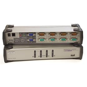Aten 4 Port USB Dual View KVMP Switch and Audio 8xcables Included