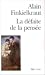 La défaite de la pensée