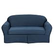 Twill Sofa Slipcover Collection - Indigo Denim