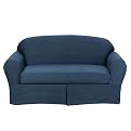 Twill Sofa Slipcover Collection - Indigo Denim