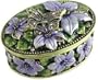 Butterfly and Purple Flowers Jewelry Box