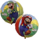 ONE Super Mario mylar birthday party balloon 18 inch