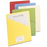 Smead Slash Jacket, Letter Size, Assorted Colors, 25 per Pack (75425)