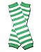 GREEN & WHITE STRIPES ST PATRICK DAY - Baby Leggings/Leggies/Leg Warmers for Cloth Diapers - GIRLS OR BOYS & ONE SIZE by 